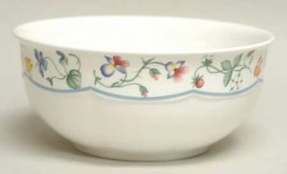 Villeroy & Boch Mariposa 7 Round Vegetable Bowl, Fine China Dinnerware   Flower