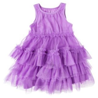 Cherokee Infant Toddler Girls Sleeveless Shift Dress   Vibrant Orchid 12 M