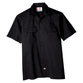 Dickies Mens Original Fit Short Sleeve Work Shirt   Black XL Tall