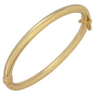 Bronze Polished Bangle Bracelet   Gold