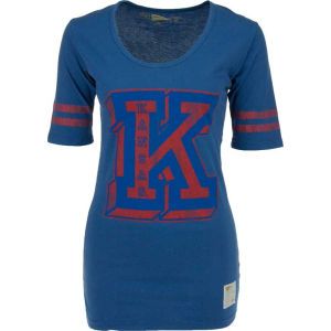 Kansas Jayhawks NCAA Dr Ladies Stripe T Shirt