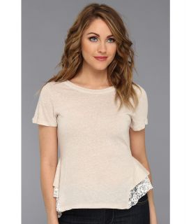 Free People Tulip Lace Tee Womens T Shirt (White)