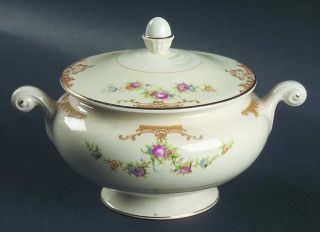 Homer Laughlin  Aristocrat Sugar Bowl & Lid, Fine China Dinnerware   Eggshell Na