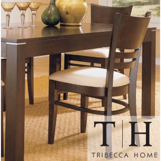 Tribecca Home Venice Espresso Cushioned Dining Chair (set Of 2)