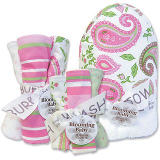 Trend Lab Blooming Baby Paisley 10 piece Bath Accessories Set