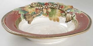 Fitz & Floyd Holiday Solstice 13 Round Serving Bowl, Fine China Dinnerware   Ho
