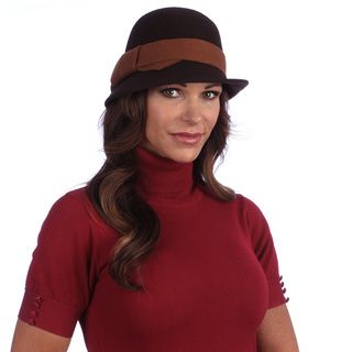 Swan Hat Womens Brown/ Rust Wool Felt Hat (100 percent woolClick here to view our hat sizing guide)