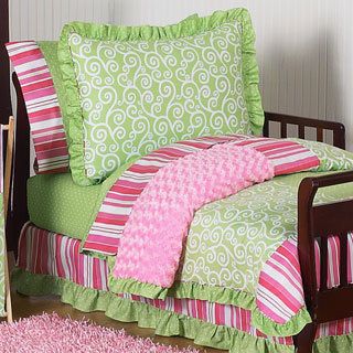 Sweet Jojo Designs Girl 5 piece Olivia Boutique Toddler Comforter Set