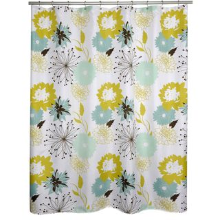 Palma Modern Floral Shower Curtain