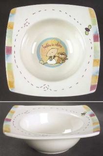 Johnson Brothers Baby Born To Shop Square Cereal Bowl, Fine China Dinnerware   D