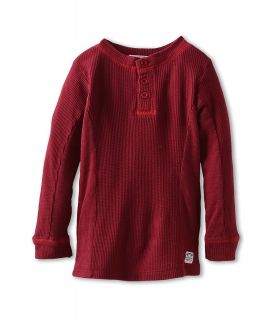 Appaman Kids Boys Thermal Henley Boys T Shirt (Red)