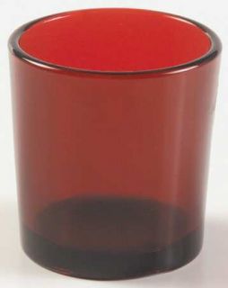Anchor Hocking Royal Ruby Votive Candle   Dark Red,Depression Glass