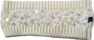 Womens Sperry Top Sider Cable Knit Ear Warmer 103   Ivory Hats