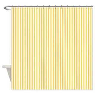  Yellow Pinstripe Shower Curtain  Use code FREECART at Checkout