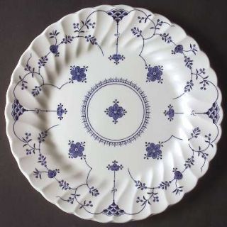 Myott Staffordshire Finlandia Dinner Plate, Fine China Dinnerware   Blue Flowers
