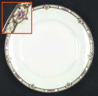 Homer Laughlin  Rose & Lattice (Empress) Dinner Plate, Fine China Dinnerware   E