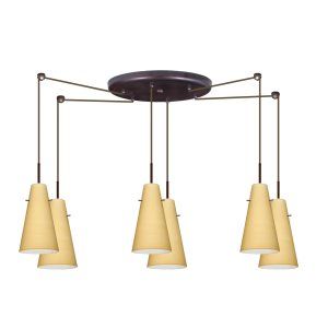 Besa Lighting BEL 6JC 4124VM LED BR Cierro Pendant