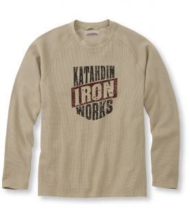 Katahdin Iron Works Thermal Waffle Shirt, Traditional Fit Brand Graphic