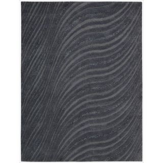 Nourison Joseph Abboud Hand tufted Modelo Flowing Lines Charcoal Rug (56 X 75)