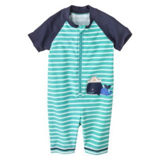 Just One You by Carters Infant Boys Whale Full Body Rashguard   Mint 12 M