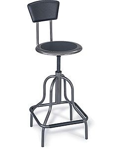 Safco Diesel Series High Base Stool With Back