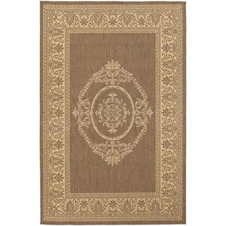 Recife Antique Medallion Natural/ Cocoa Rug (39 X 55) (NaturalSecondary colors CocoaTip We recommend the use of a non skid pad to keep the rug in place on smooth surfaces.All rug sizes are approximate. Due to the difference of monitor colors, some rug c
