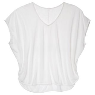 Pure Energy Womens Plus Size Short  Sleeve Blouse   White 2X/3X