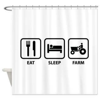  Eat Sleep Farm Shower Curtain  Use code FREECART at Checkout