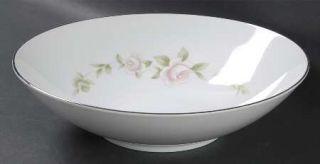Style House Tudor Rose 9 Round Vegetable Bowl, Fine China Dinnerware   Pink Ros