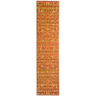 Safavieh Handmade French Tapis Multicolored Wool/ Silk Rug (26 X 10)