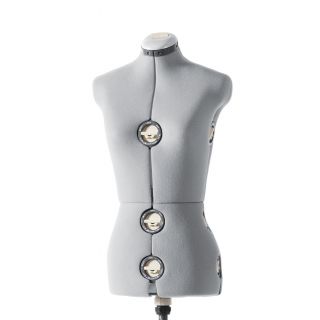 Singer Large Gray Dress Form And Fabric Adjustable Torso