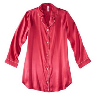 Gilligan & OMalley Womens Satin Sleep Shirt   Kissel Fruit Pink XL