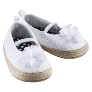 Just One YouMade by Carters Infant Girls Eyelet Espadrille White 4 (9 12M)