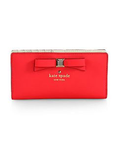 Kate Spade New York Holly Street Lacey Continental Wallet   Geranium