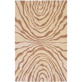 Hand tufted Billings Abstract Design Wool Rug (2 X 3)