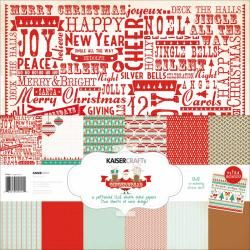 Gingerbread Paper Pack 12 X12  6 Double sided Designs/2 Each + Stickers