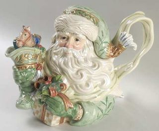 Fitz & Floyd Gregorian Collection Figurine Teapot & Lid, Fine China Dinnerware  