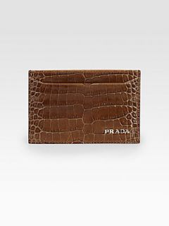 Prada Credit Card Case   Brown