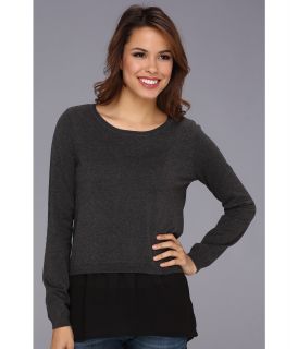 Calvin Klein Sweater w/ Shirt Tail Womens Sweater (Gray)