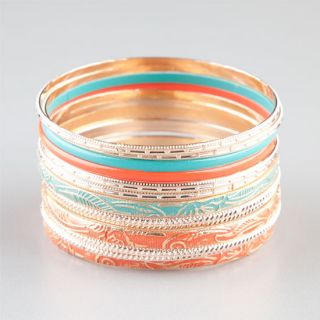 13 Piece Patina Bangles Multi One Size For Women 219952957