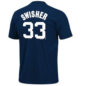 New York Yankees Nick Swisher Majestic MLB Player T Shirt