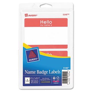 Avery Printable Self Adhesive Name Badges