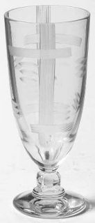 Libbey   Rock Sharpe Trianon Cordial Glass   Stem #K11, Cut #1027, Gray Geometri