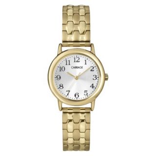 Carriage by Timex Womens Expansion Band Watch with Gold Tone Case & Silver