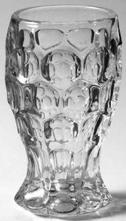 Heisey Whirlpool Clear Juice Glass   Stem #1506, Heavy Pressed, Circles