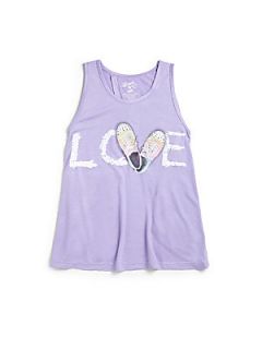 Flowers by Zoe Toddlers & Little Girls Love Tank Top   Lavender