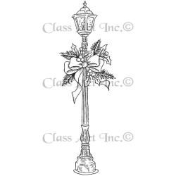 Class Act Cling Mounted Rubber Stamp 3 X5.5  Lantern
