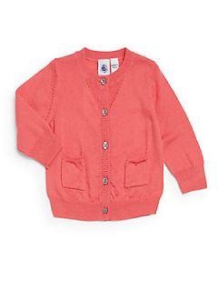 Infants Wool/Cotton Cardigan   Poppy