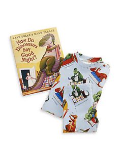 Books To Bed Toddlers & Little Kids Three Piece How Do Dinosaurs Say Goodnight