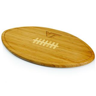 Picnic Time Kickoff Virginia Tech Hokies Engraved Natural Wood Cutting Board